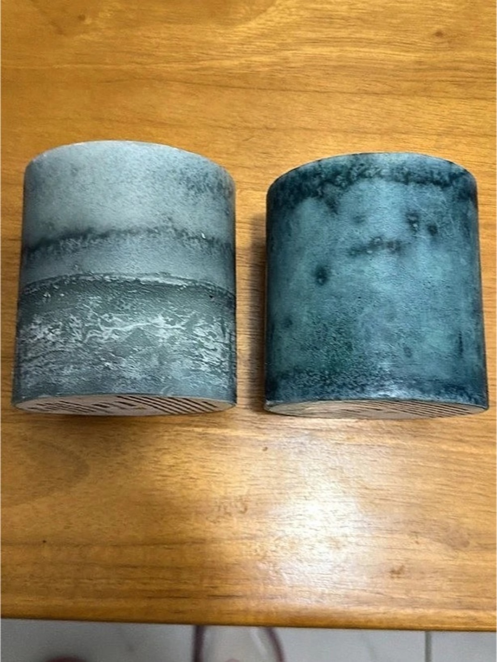Hobby Lobby Pillar Candles Ocean and Mint & Eucalyptus Set of 2 Ocean & Mint &